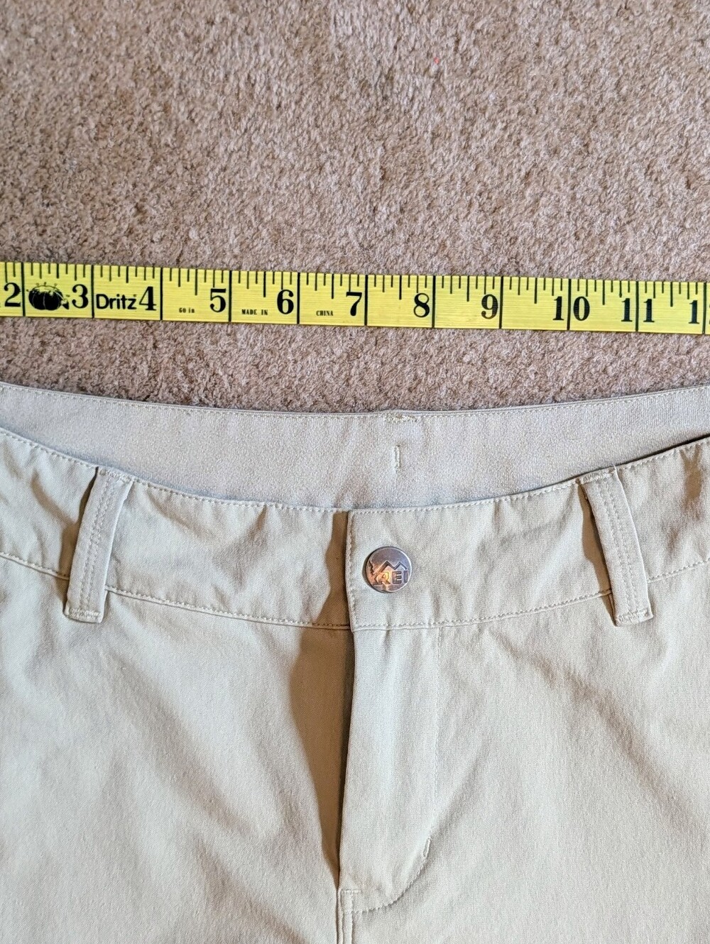 REI Convertible Three In One Hiking Outdoor Pants Khaki Articulated Knee 4 - Picture 2 of 12